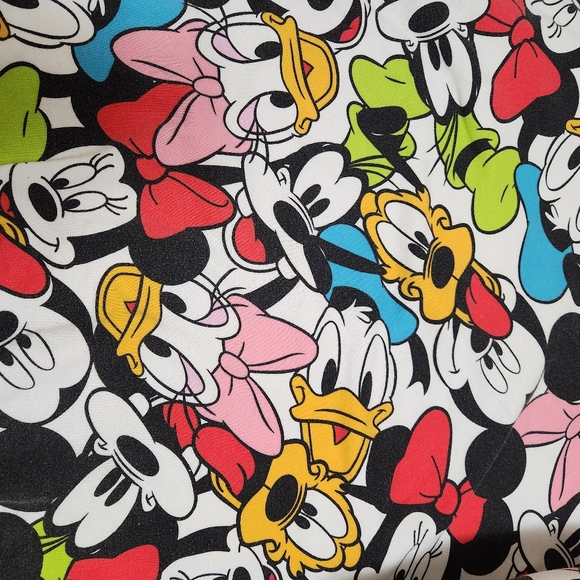 Disney Mickey and Friends ALL OVER PRINT Sweatshirt Youth Juniors Size L - Picture 8 of 9